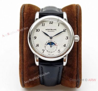 Swiss Montblanc Star Legacy Moon phase U0116508 White Dial Watch - Best 1 1 Replica